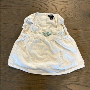 Baby gap white blouse 6-12M NWT retail $50